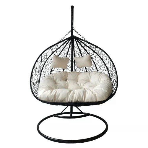 ZIK Sedia a Dondolo Poltrona Sospesa da Giardino con Cuscini 120x200h cm