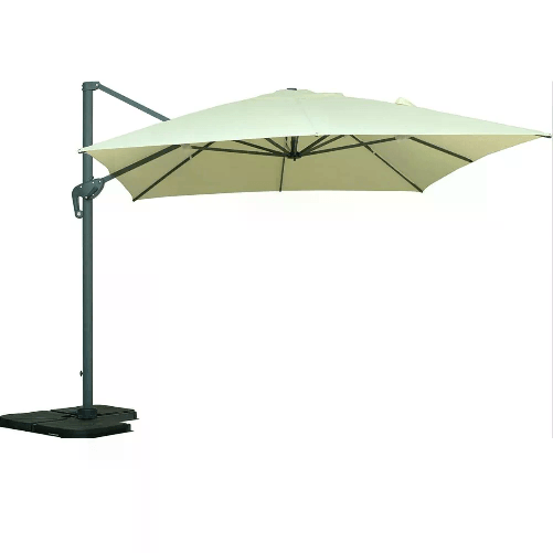 ZIK Ombrellone da Giardino 3x4 Palo Decentrato Girevole, Top Poliestere 220 g/mq