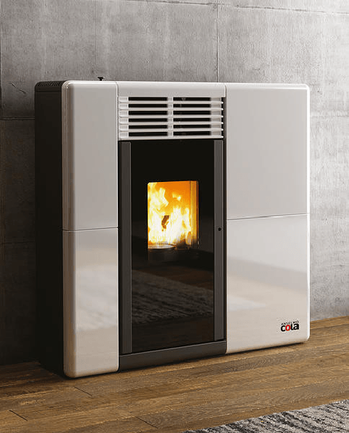 Cola afrodite la1mx30y stufa a pellet canalizzabile bordeaux 11kw libera installazione