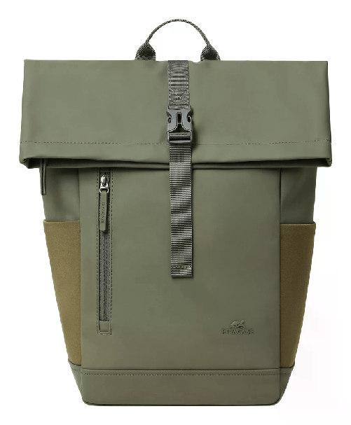 Rivacase Eden zaino Zaino da viaggio Oliva PU pelle, Poliestere, Polietilene tereftalato riciclato (rPET) RIVACASE Borsa Nb Zaino 14/156 Verde Oliva E