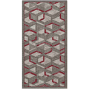 PIERRE TAPPETI Tappeto Hypnotic Grigio Rosso