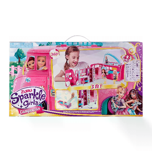 ZURU Sparkle Girlz Retro Camper Van - Playset Viaggio Scintillante - Ora a un Prezzo Super Scontato!