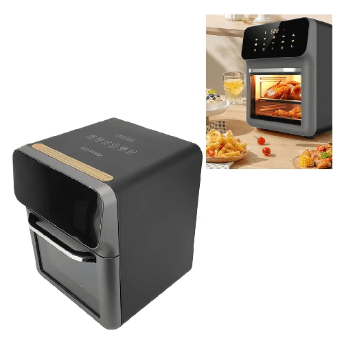 TrAdE Shop Traesio Friggitrice Ad Aria Elettrica 15lt Finestra Fornello Multifunzionale Controllo Temperatura -