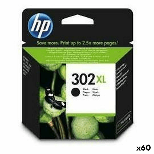 Cartuccia ad Inchiostro Originale HP 302 XL Nero (60 Unità)