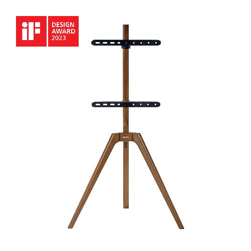 Staffa Pavimento Per Tv 45-65 Load 40Kg 400X400 Legno Design