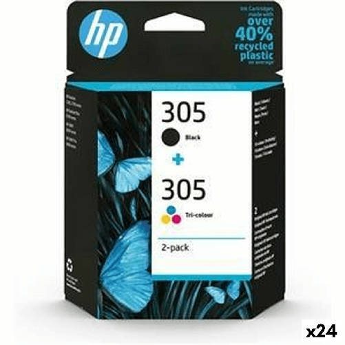 HP Cartuccia ad Inchiostro Originale HP 305 Giallo (24 Unità)