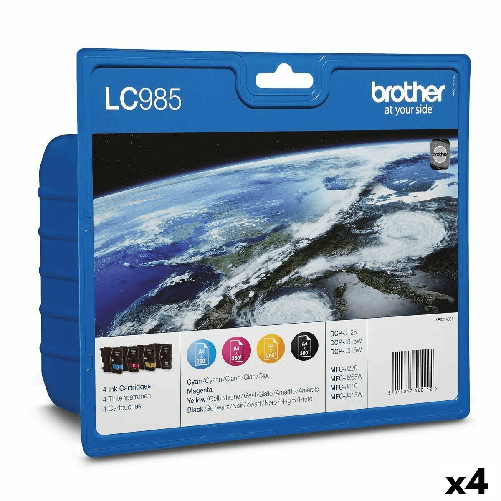 Brother LC-985VALBP cartuccia d'inchiostro 4 pz Originale Nero, Ciano, Magenta, Giallo Brother Cartuccia ad Inchiostro Originale Brother DCP-J315W Cia