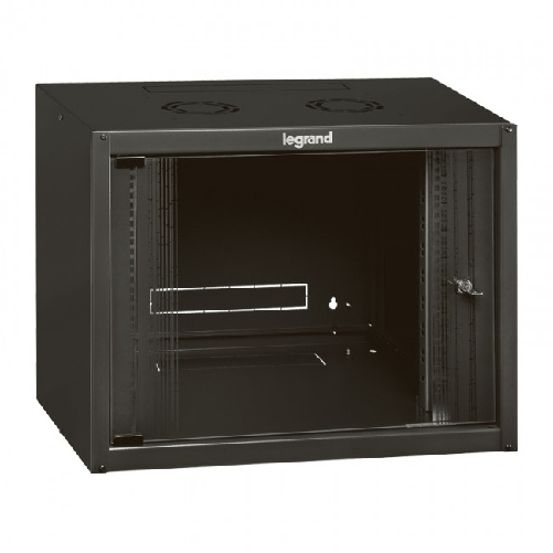Legrand Linkeo fix 19" 9U Da parete Nero