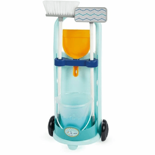 Ecoiffier Carrello delle Pulizie con Accessori Ecoiffier 5 Pezzi