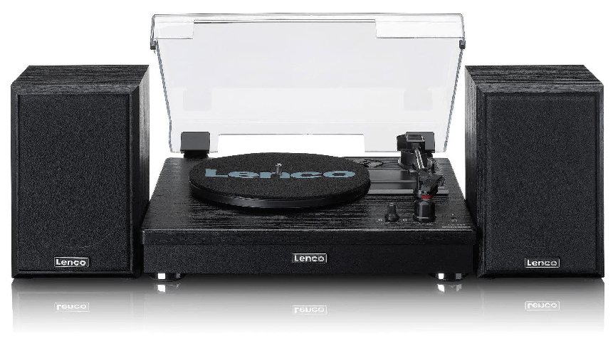LENCO Giradischi amplificato con casse lenco ls-101 colore nero - LS101BK