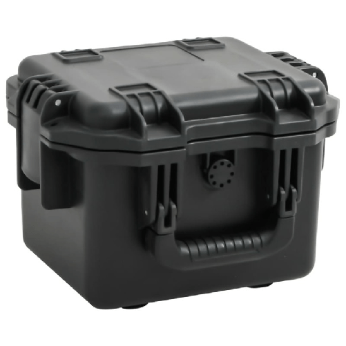 VidaXL Valigetta da Volo Portatile Nera 30x24,5x20 cm in PP