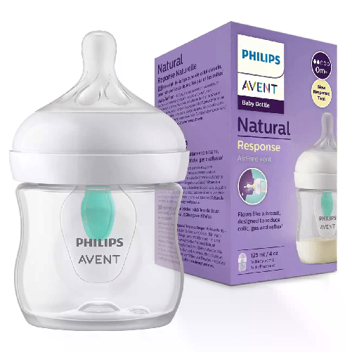 AVENT Biberon Natural 3.0 con Valvola AirFree 125 ml Trasparente