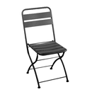 Vacchetti Sedia metallo rovigo pieghevole antracite cm44x53h45/86