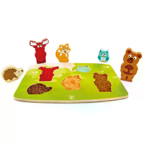HAPE Puzzle Tattile Animali della Foresta – 21x30 cm