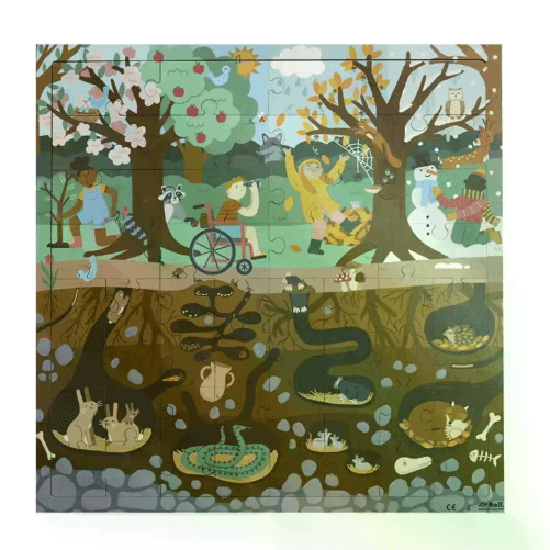 PUZZLE SOTTO E SOPRA: FORESTA