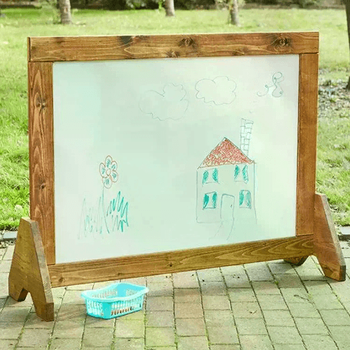 COSY Lavagna Creativa Cancellabile Bifacciale, Legno per Esterni
