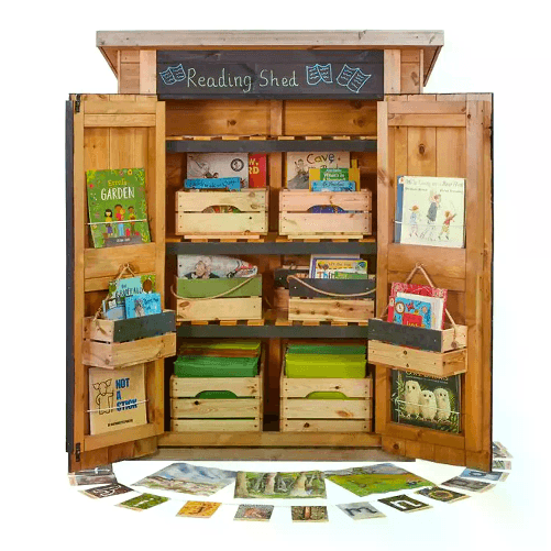 Biblioteca dei Bambini in Legno da Esterno