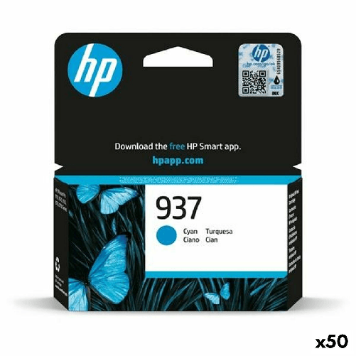 Cartuccia ad Inchiostro Originale HP 937 Ciano (50 Unità)