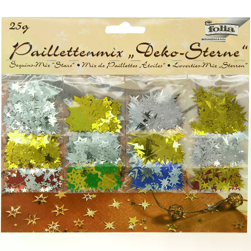 FOLIA Decori stelline Assortite Gr25