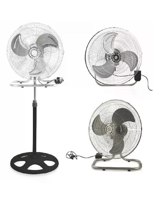 SDS Ventilatore A Piantana 3 in 1 Coveri Collection Con 3 Pale In Acciaio Oscillante