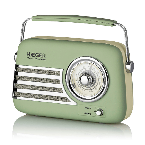 Haeger RB-GRE.001A radio Portatile Analogico Verde Haeger Radio Portatile Bluetooth Haeger RB-GRE.001A