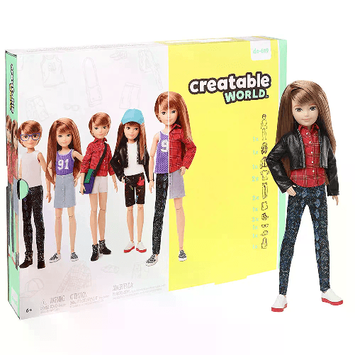 MATTEL Creatable World Kit Deluxe Bambola Capelli Ramati • Ora a Prezzo Super Scontato!