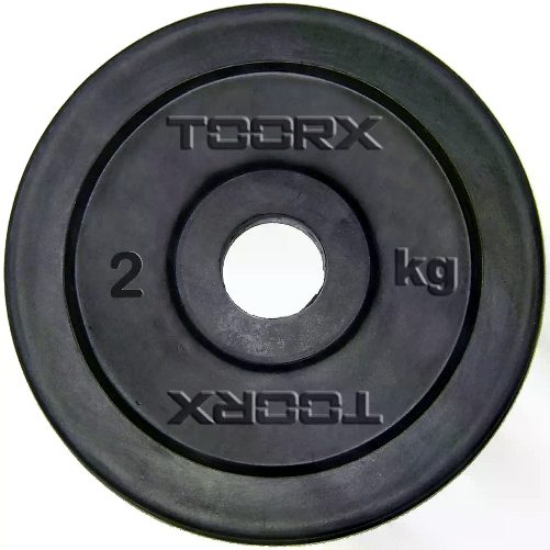 TOORX Disco Ghisa Nera 2 kg. Nero