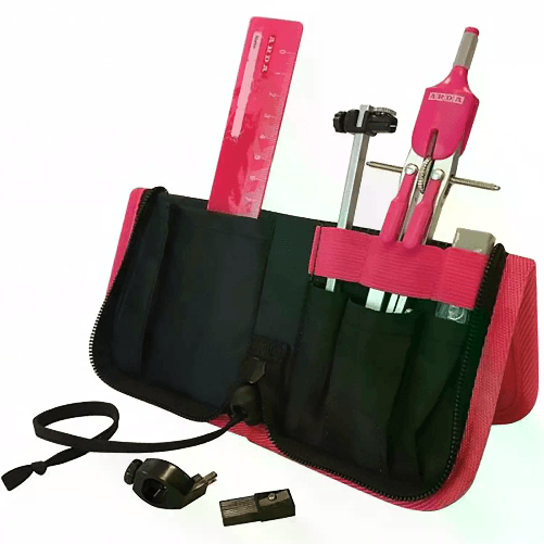 Compasso con Astuccio in Tessuto Stand-up – Kit 6 pezzi