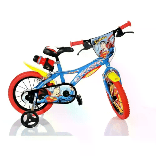DINO BIKES Bici per Bambini 2-4 Anni Bicicletta 12 Pollici Superman