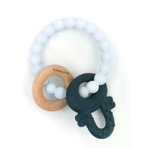 Massaggiagengive Legno & Silicone Chiave Blu Bamboom