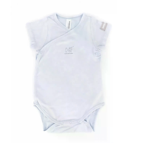 Body 6 Mesi Bambino Maniche Corte Azzurro Bamboom C104-054-006
