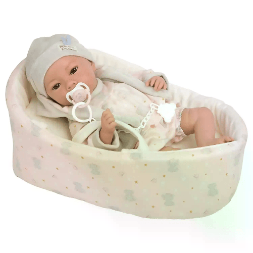 Arias Bebè in Culla Vestitino Rosa Cm.40