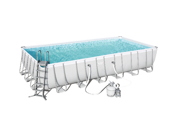 Bestway Power Steel Piscina 732x366x132 cm, pvc/tritech, effetto mosaico interno, include filtro a sabbia