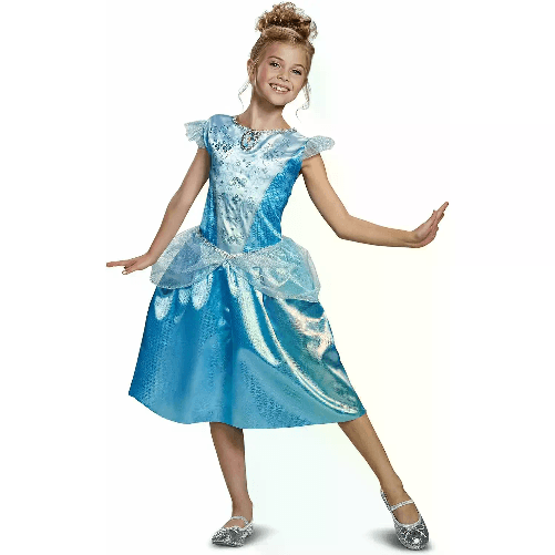 DISGUISE Costume Principessa Cenerentola per Bambine - Taglia M - 7/8 Anni
