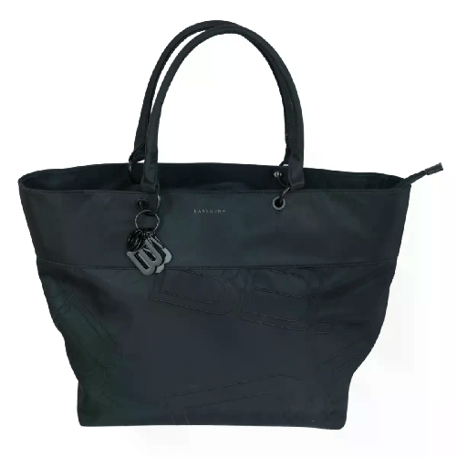 Borsa a Tracolla In Tessuto Nera Bamboom