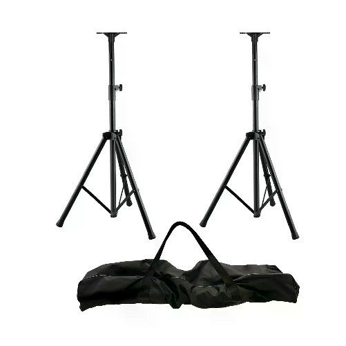 KARMA Treppiedi per Diffusori Audio, Regolabili Altezza 110-180 Cm. Coppia con Custodia