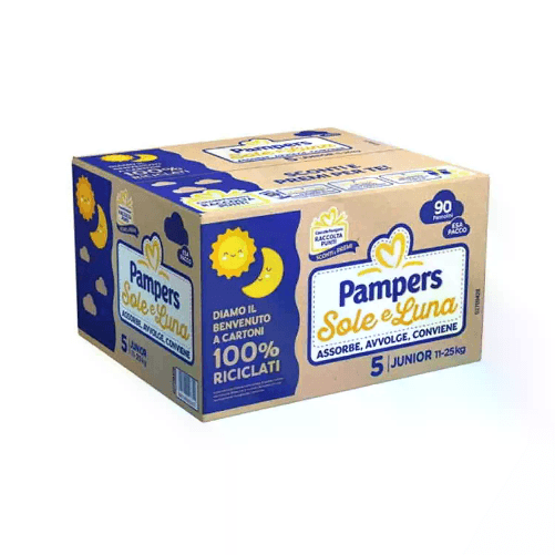 Pannolini Pampers Sole e Luna Esapack - Taglia 5 - 11-25 Kg - 90 Pezzi