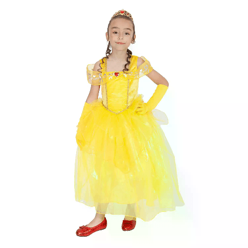 RUBIE'S Costume Principessa Gialla per Bambine - Taglia XXS - 3/4 Anni
