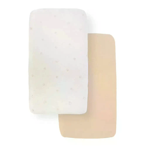 Coprimaterasso Lenzuola Culla 2 Pezzi Sotto con Angoli Animal Friends Sand/Brazilian Snd