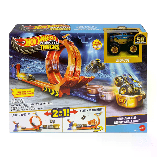 MATTEL Hot Wheels Monster Trucks - Sfida Trofeo Salti Acrobatici