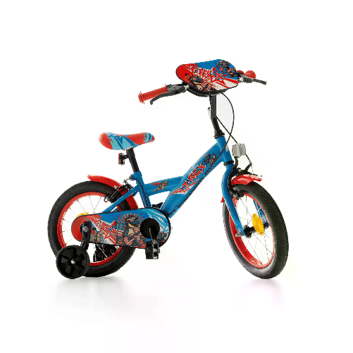 Bicicletta Bambino T-Rex 12 Pollici con Rotelline Stabilizzatrici