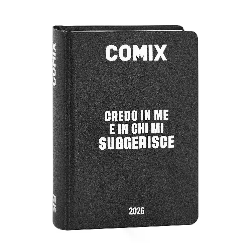 Comix Agenda Scuola 16 Mesi Standard Black&white