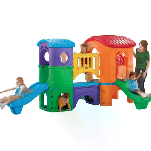 THE STEP 2 Playground Covo Dei Pirati Clubhouse Parco Giochi con 2 Scivoli Torre Gioco Step 2