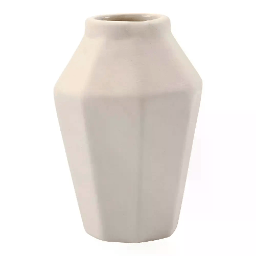 Vasetto Esagonale in Terracotta cm. 10 H Set 6 Pezzi