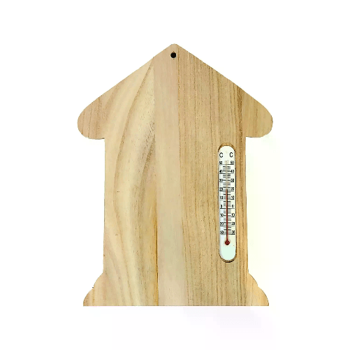 Casetta da Decorare con Termometro cm 23,5x16,5 ca