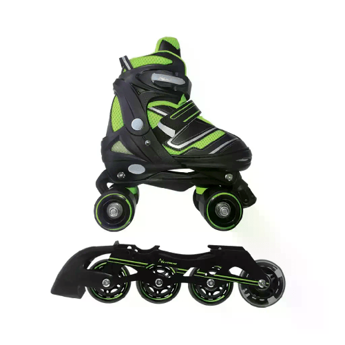 NEXTREME Pattini Converibili 2in1 Reverse Verde Lime Taglia S 30/33