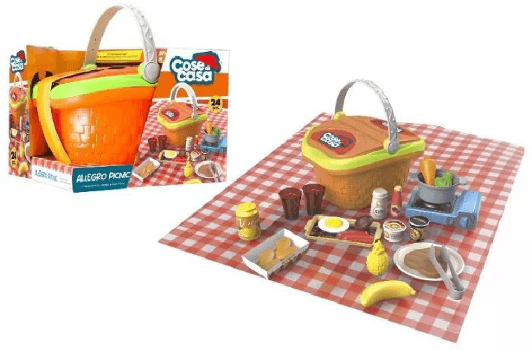 CESTINO PICNIC FAST FOOD 24 PEZZI