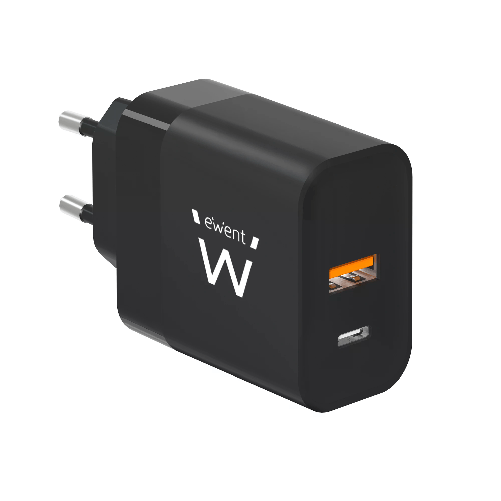Ewent EW1327 Caricabatterie per dispositivi mobili Universale Nero AC Ricarica rapida Interno