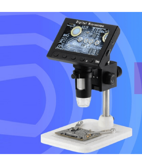 Microscopio Elettronico Digitale Usb Ingrandimento Zoom 1000x Regolabile 8 Led -