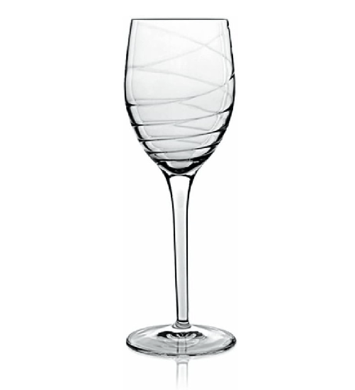 Luigi bormioli set 4 bicchieri da vino bianco romantica, 28 cl
